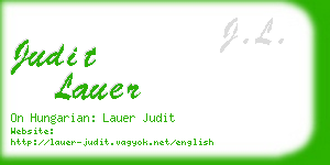 judit lauer business card